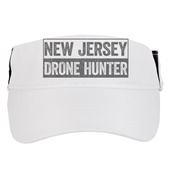 Funny Ufo Drone Humor New Jersey Drone Hunter Adult Drive Performance Visor