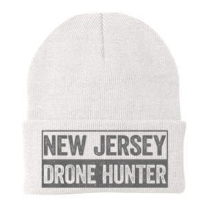 Funny Ufo Drone Humor New Jersey Drone Hunter Knit Cap Winter Beanie