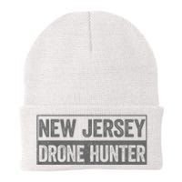 Funny Ufo Drone Humor New Jersey Drone Hunter Knit Cap Winter Beanie