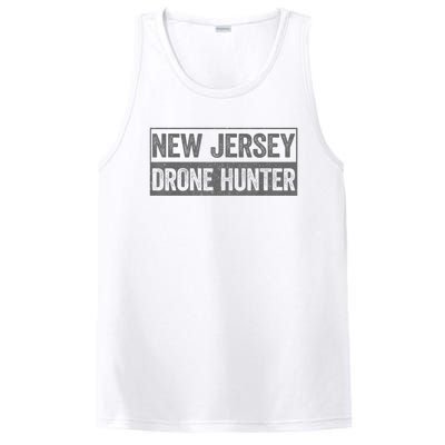 Funny Ufo Drone Humor New Jersey Drone Hunter PosiCharge Competitor Tank