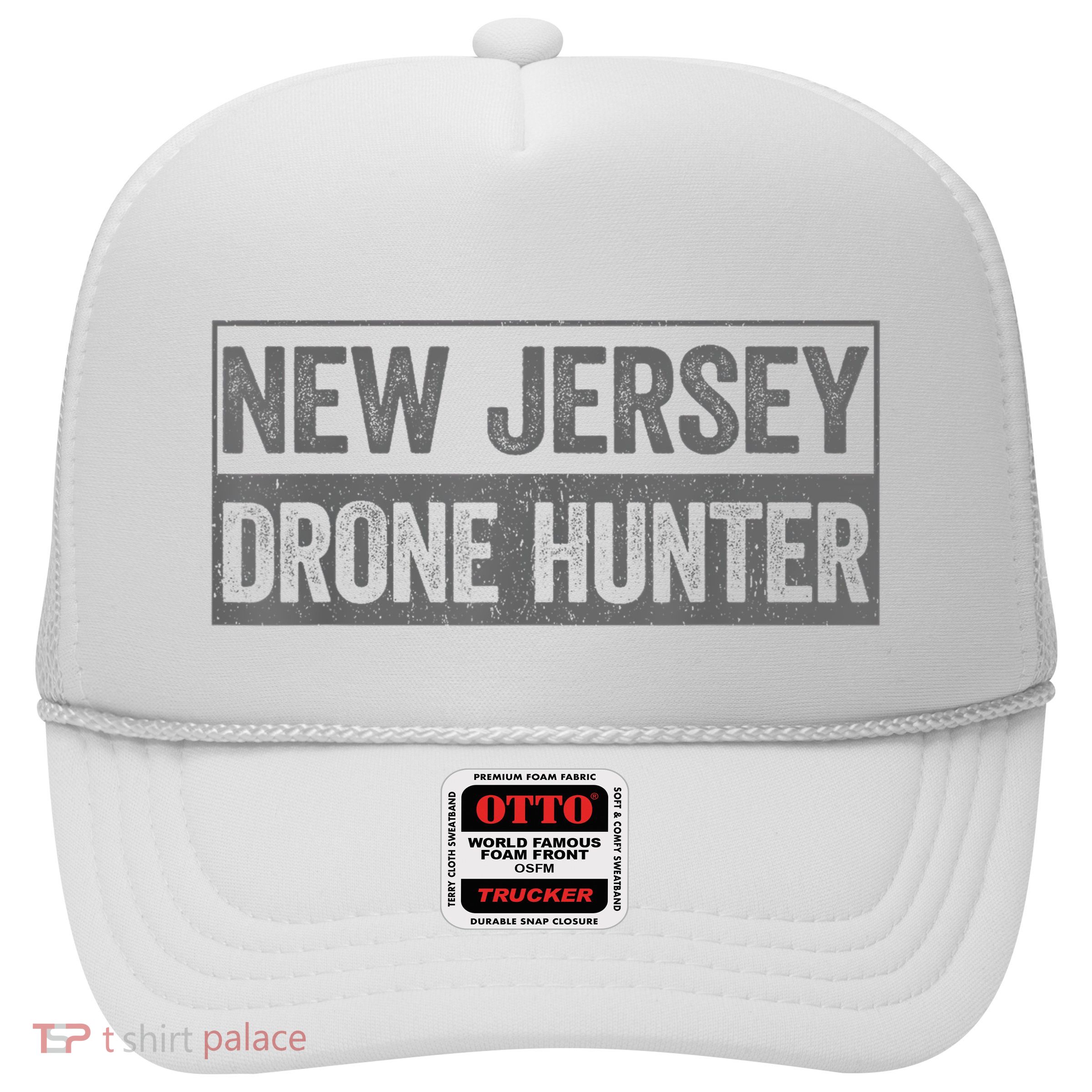 Funny Ufo Drone Humor New Jersey Drone Hunter Trucker Hat