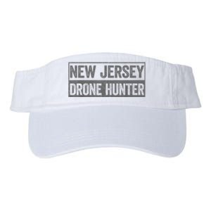 Funny Ufo Drone Humor New Jersey Drone Hunter Valucap Bio-Washed Visor