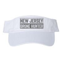 Funny Ufo Drone Humor New Jersey Drone Hunter Valucap Bio-Washed Visor