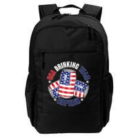 Funny USA Drinking Team Captain American Beer Cans Backpack