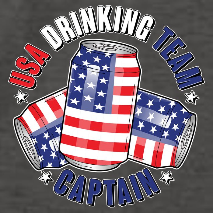 Funny USA Drinking Team Captain American Beer Cans Vector Backpack