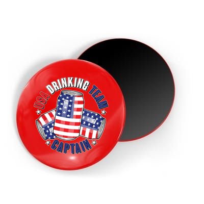Funny USA Drinking Team Captain American Beer Cans Magnet