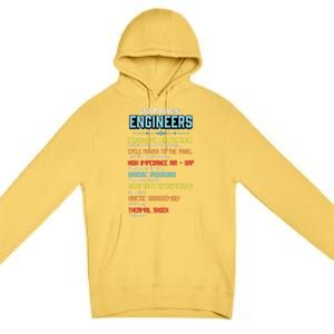 Funny Understanding Engineers And Funny Engineering Premium Pullover Hoodie