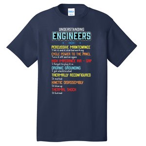 Funny Understanding Engineers And Funny Engineering Tall T-Shirt