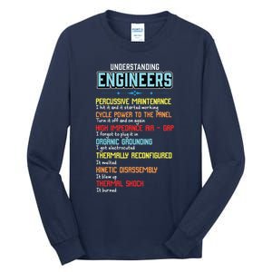 Funny Understanding Engineers And Funny Engineering Tall Long Sleeve T-Shirt