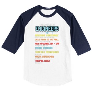 Funny Understanding Engineers And Funny Engineering Baseball Sleeve Shirt