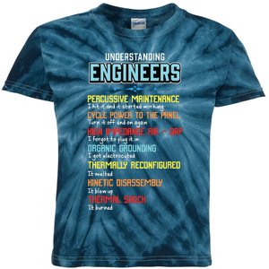 Funny Understanding Engineers And Funny Engineering Kids Tie-Dye T-Shirt