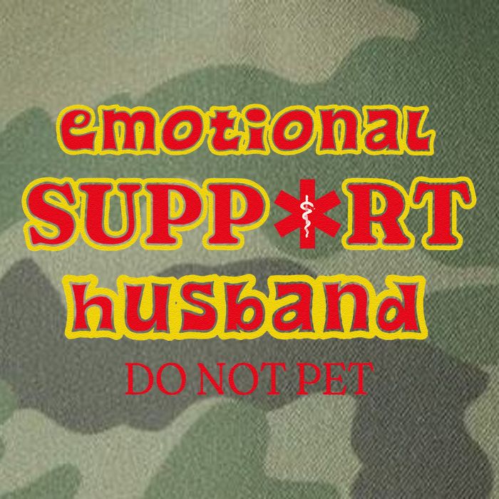 Funny Unique Emotional Support Husband Do Not Pet Emergency Legacy Tie Dye Trucker Hat