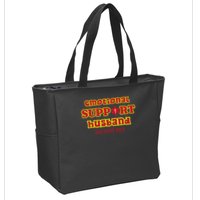 Funny Unique Emotional Support Husband Do Not Pet Emergency Zip Tote Bag