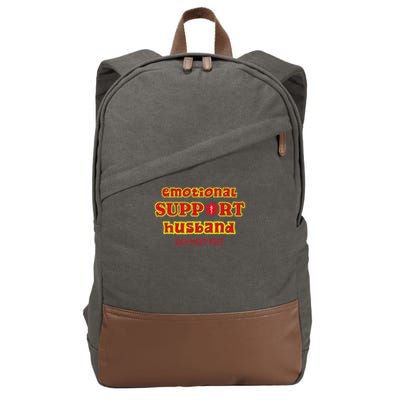 Funny Unique Emotional Support Husband Do Not Pet Emergency Cotton Canvas Backpack