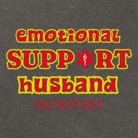 Funny Unique Emotional Support Husband Do Not Pet Emergency Cotton Canvas Backpack