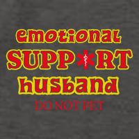 Funny Unique Emotional Support Husband Do Not Pet Emergency Vector Backpack
