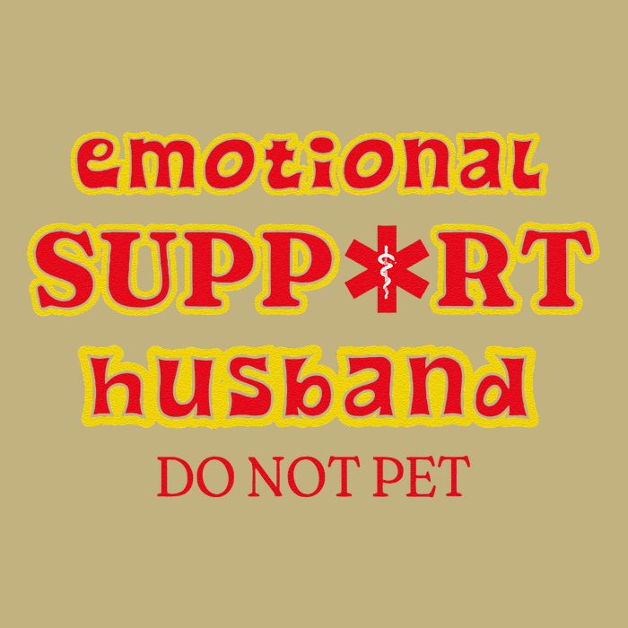 Funny Unique Emotional Support Husband Do Not Pet Emergency Sustainable Beanie