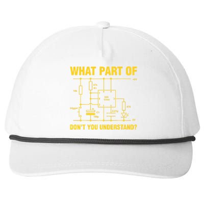 Funny Understand Electrical Electric Electrician Engineer Snapback Five-Panel Rope Hat