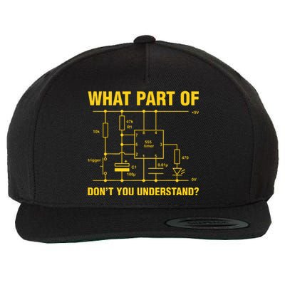 Funny Understand Electrical Electric Electrician Engineer Wool Snapback Cap