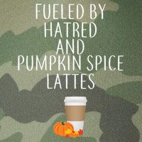Fueled By Hatred And Pumpkin Spice Lattes Legacy Tie Dye Trucker Hat