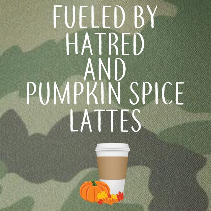 Fueled By Hatred And Pumpkin Spice Lattes Legacy Tie Dye Trucker Hat
