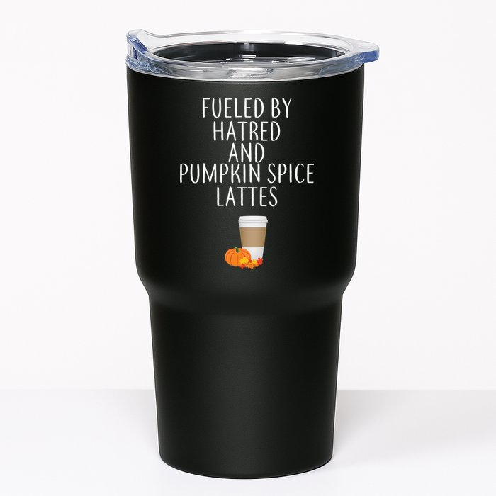 Fueled By Hatred And Pumpkin Spice Lattes Tumbler