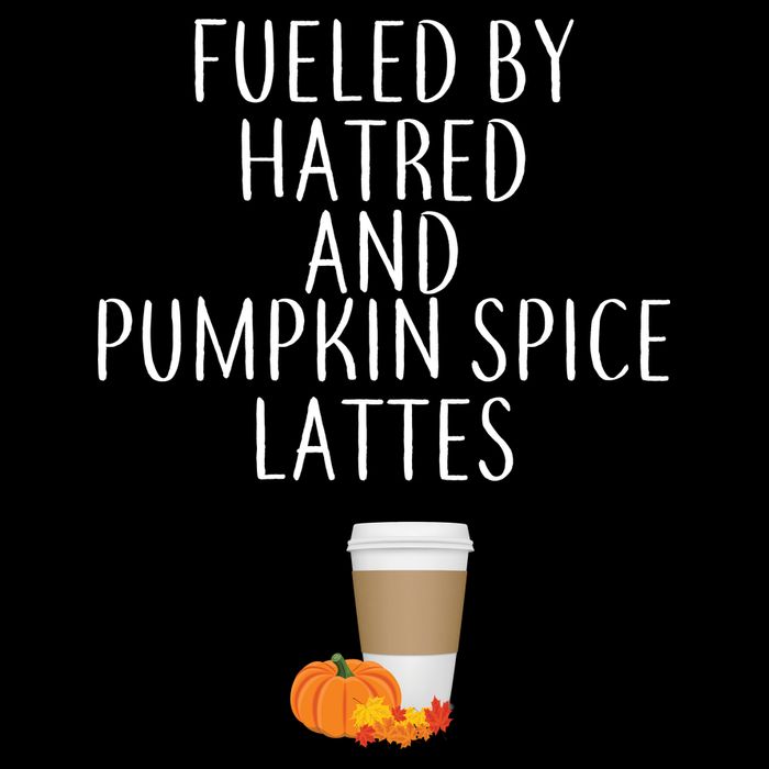 Fueled By Hatred And Pumpkin Spice Lattes Zip Tote Bag