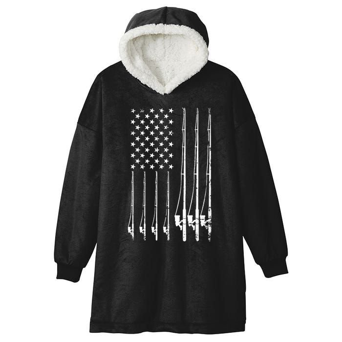 Fishing USA Hooded Wearable Blanket