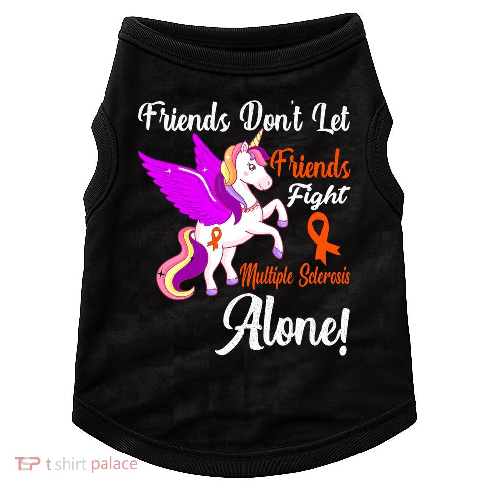 Funny Unicorn Friend Family Gift Multiple Sclerosis Awareness  Doggie Tank