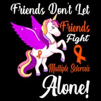 Funny Unicorn Friend Family Gift Multiple Sclerosis Awareness  Doggie Tank