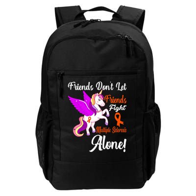 Funny Unicorn Friend Family Gift Multiple Sclerosis Awareness  Daily Commute Backpack