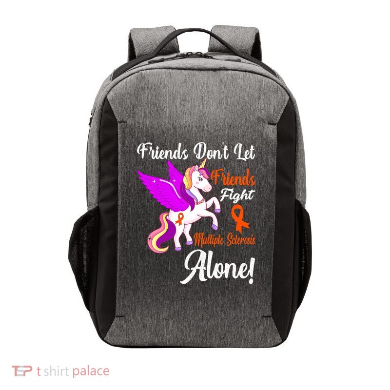 Funny Unicorn Friend Family Gift Multiple Sclerosis Awareness  Vector Backpack