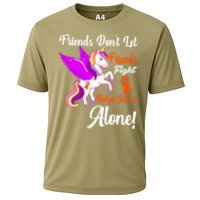 Funny Unicorn Friend Family Gift Multiple Sclerosis Awareness  Cooling Performance Crew T-Shirt