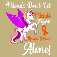 Funny Unicorn Friend Family Gift Multiple Sclerosis Awareness  Cooling Performance Crew T-Shirt