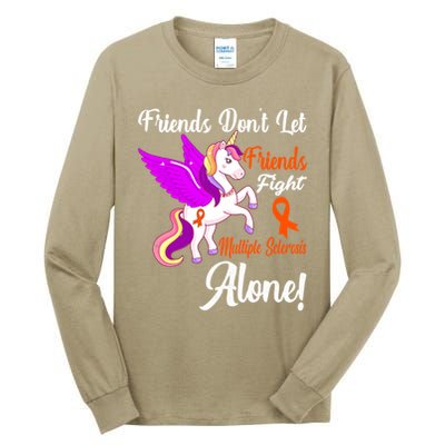 Funny Unicorn Friend Family Gift Multiple Sclerosis Awareness  Tall Long Sleeve T-Shirt