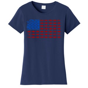 Fishing USA flag Women's T-Shirt