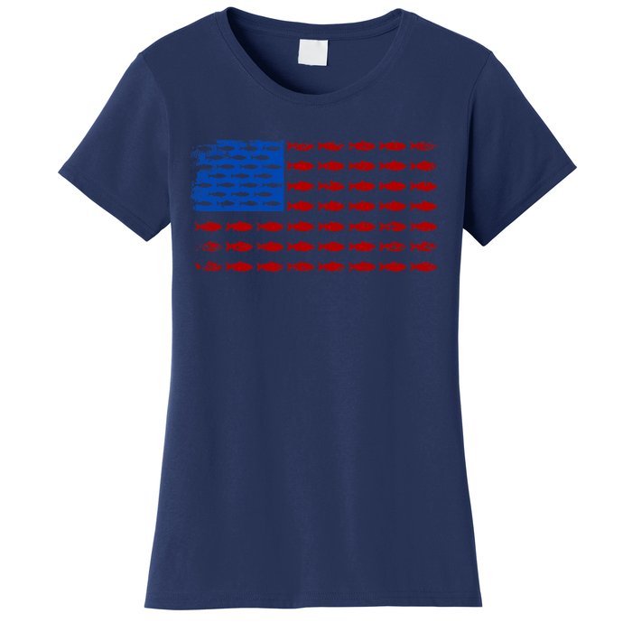 Fishing USA flag Women's T-Shirt