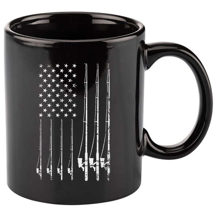 Fishing Usa 11oz C Handle Ceramic Mug
