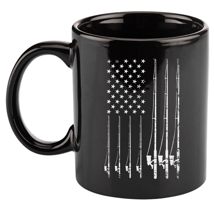 Fishing Usa 11oz C Handle Ceramic Mug