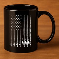 Fishing Usa 11oz C Handle Ceramic Mug