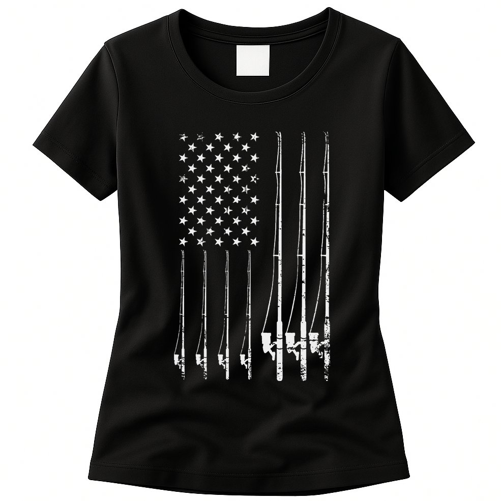Fishing Usa Womens T-Shirt