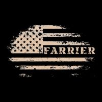 Farrier Usa Flag Patriotic American Farrier Impact Tech Backpack