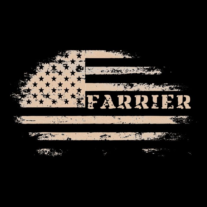 Farrier Usa Flag Patriotic American Farrier Kids T-Shirt
