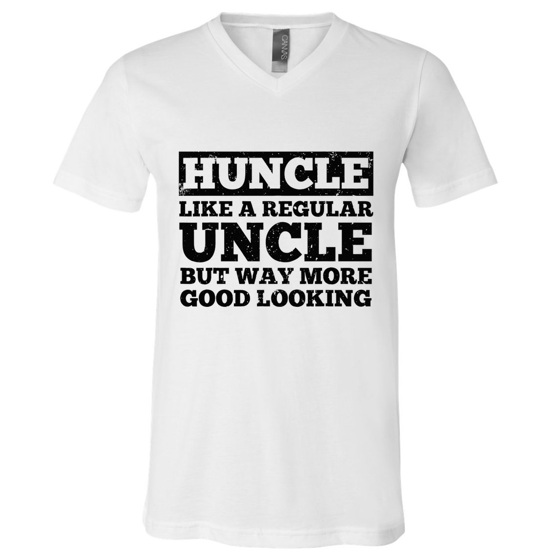 Funny Uncle For Best Uncle Huncle Lovers Uncle V-Neck T-Shirt