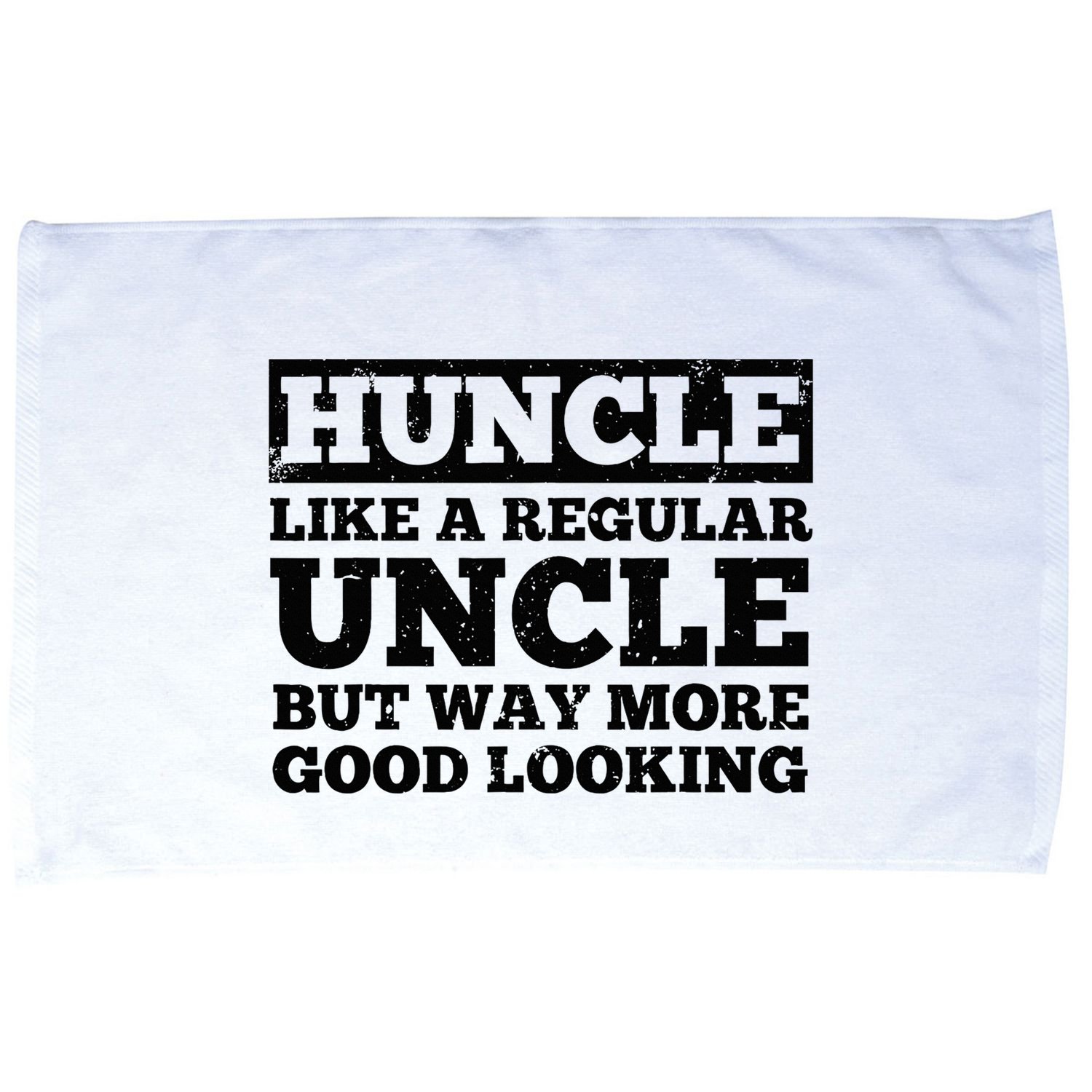 Funny Uncle For Best Uncle Huncle Lovers Uncle Microfiber Hand Towel