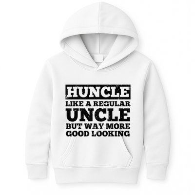 Funny Uncle For Best Uncle Huncle Lovers Uncle Kids Hoodie