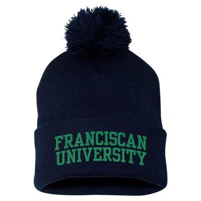 Franciscan University Pom Pom 12in Knit Beanie