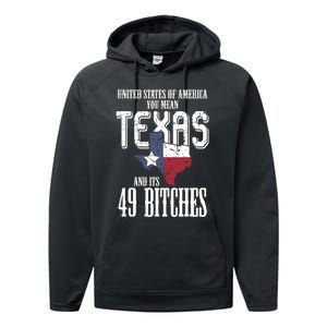 Funny Usa Flag United States Of America Texas Performance Fleece Hoodie