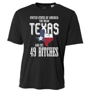 Funny Usa Flag United States Of America Texas Cooling Performance Crew T-Shirt