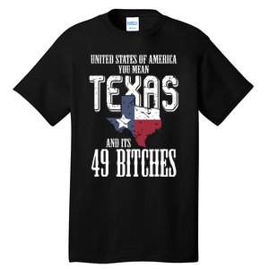 Funny Usa Flag United States Of America Texas Tall T-Shirt